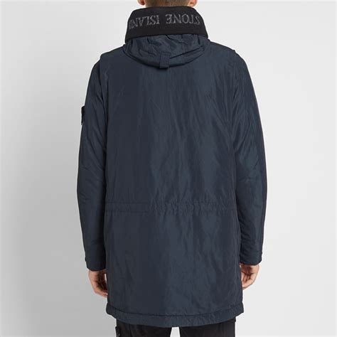 stone island micro reps primaloft long down jacket